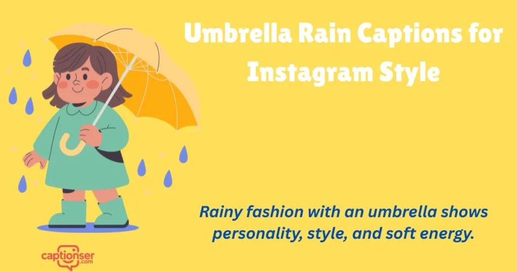 Umbrella Rain Captions For Instagram Style