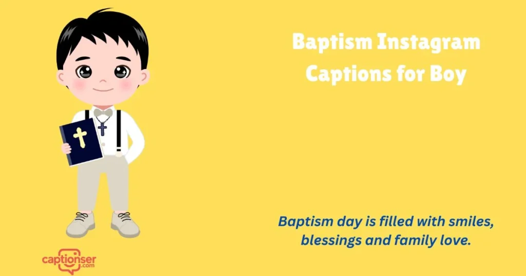 Baptism Instagram Captions For Boy