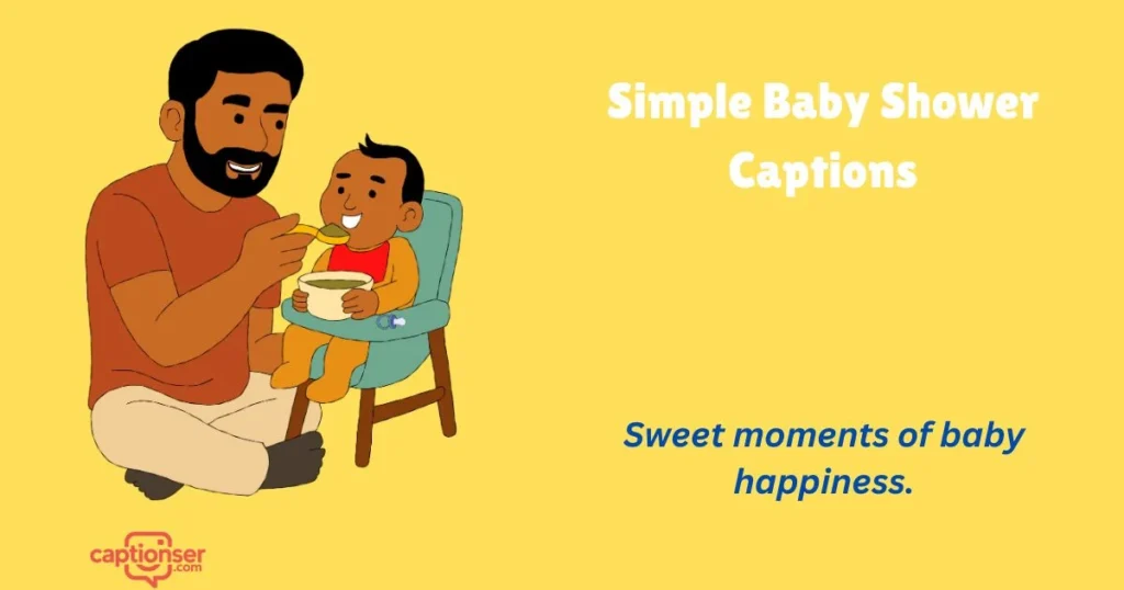 Simple Baby Shower Captions