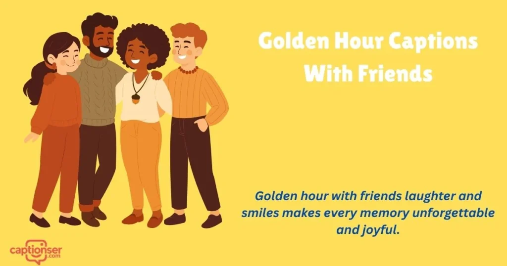 Golden Hour Captions With Friends
