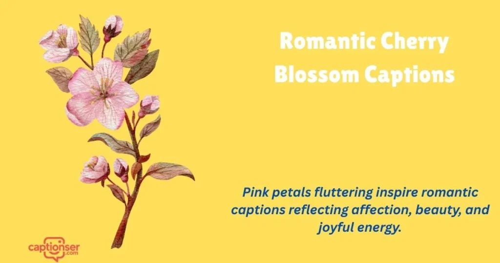 Romantic Cherry Blossom Captions