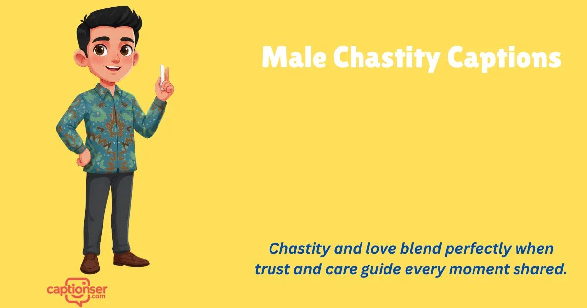 445+ Male Chastity Captions for Social Media & DMs