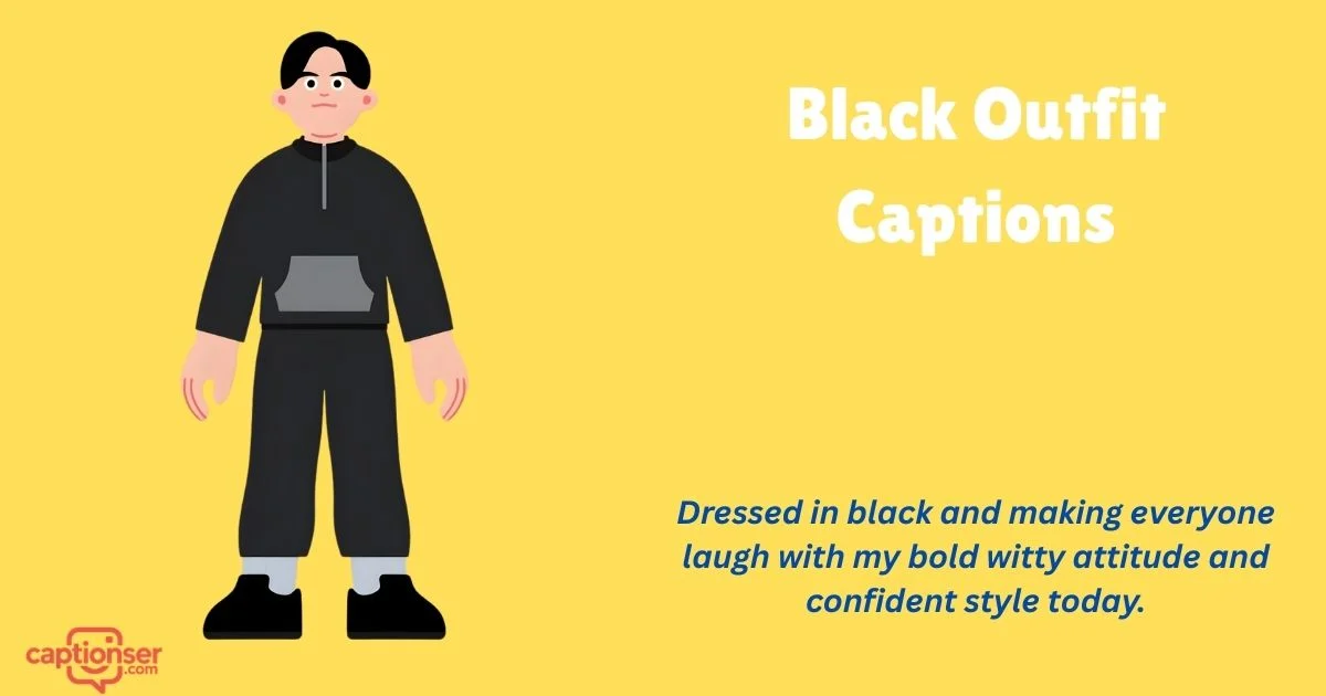 225+ Ultimate Black Outfit Captions for Instagram 2026